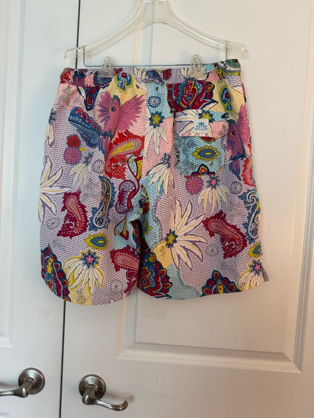 Peter Millar Multicolor Paisley Floral Swim  trunks size large - Picture 2 of 3